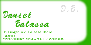 daniel balassa business card